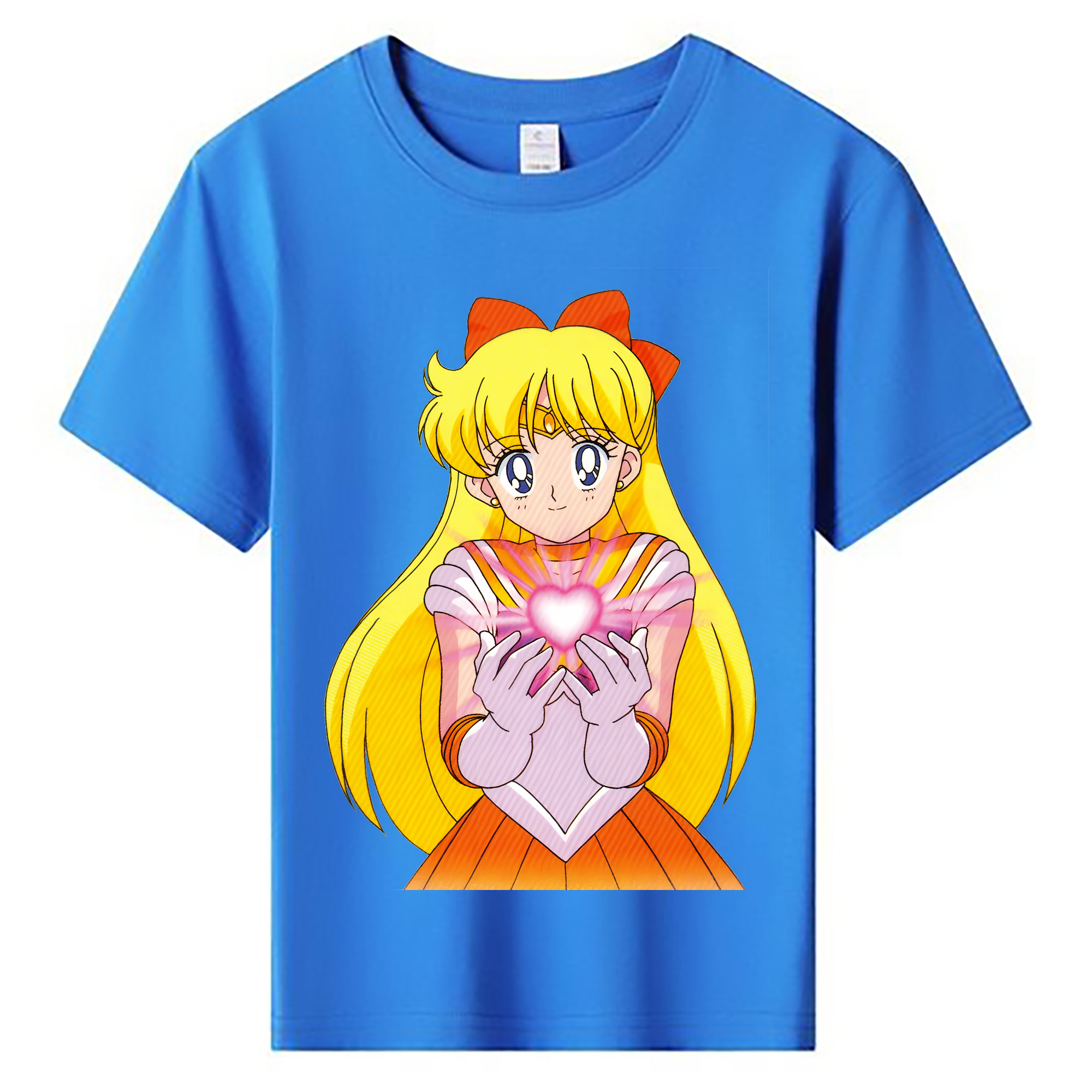 （画像用） 美少女戦士セーラームーン 愛野 美奈子 あいの みなこ Sailor Moon Aino Minako 綿100％キッズTシャツ（フロントプリント）